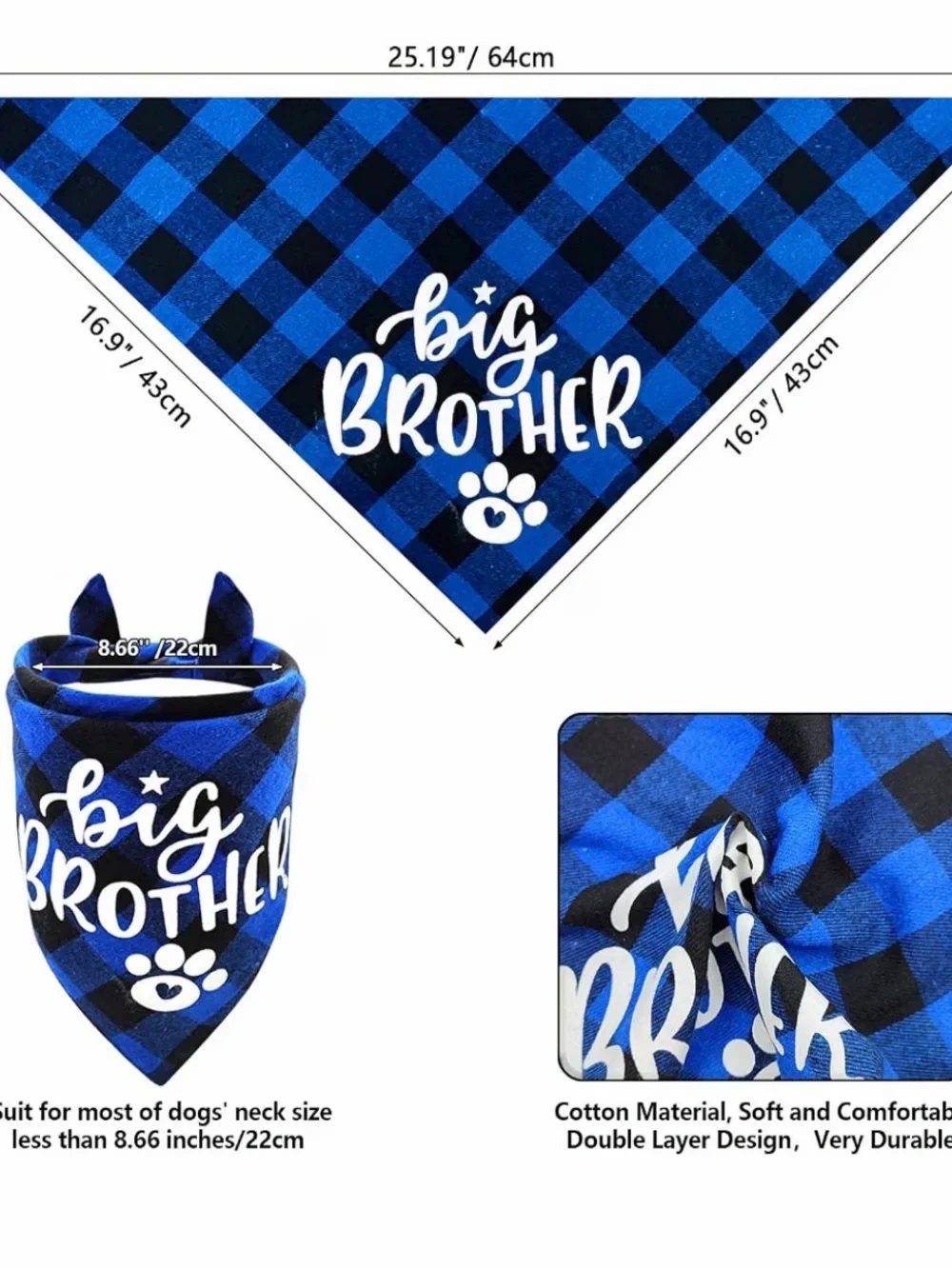 Amazon Blue and Black Plaid 